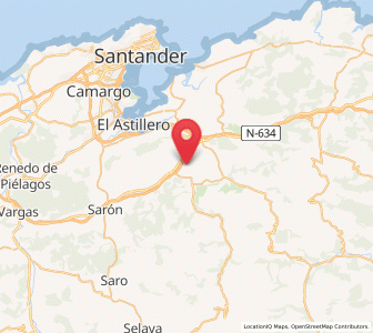 Map of Anaz, Cantabria