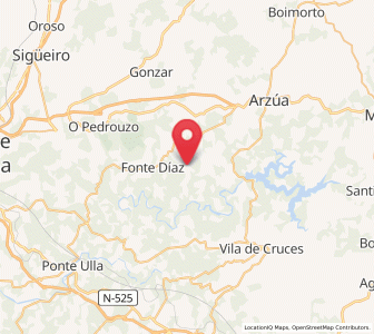 Map of Andeade, Galicia