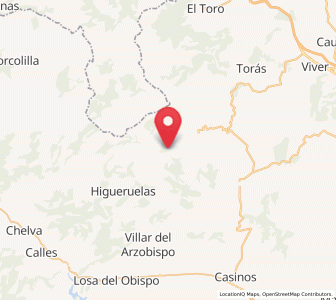Map of Andilla, Valencia