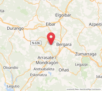 Map of Angiozar, Basque Country
