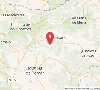 Map of Angosto, Castille and León
