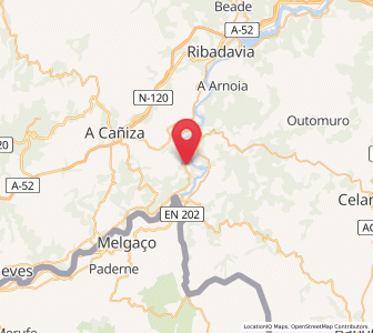 Map of Angudes, Galicia