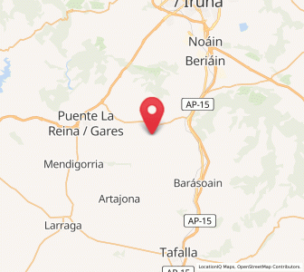 Map of Añorbe, Navarre