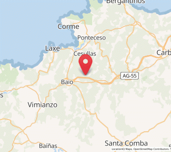 Map of Anós, Galicia