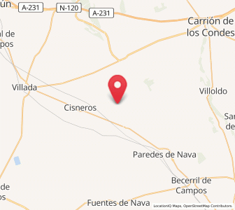 Map of Añoza, Castille and León