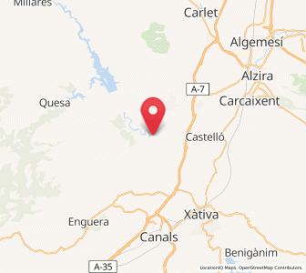 Map of Antella, Valencia