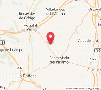 Map of Antoñanes del Páramo, Castille and León