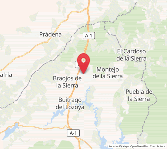 Map of Aoslos, Madrid