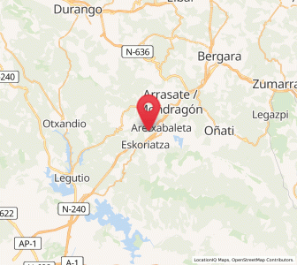 Map of Apotzaga, Basque Country