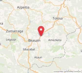 Map of Arama, Basque Country