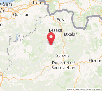 Map of Arantza, Navarre
