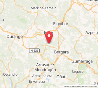 Map of Arantzeta, Basque Country