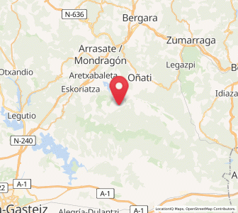 Map of Araotz, Basque Country