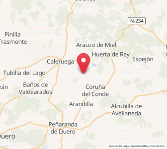 Map of Arauzo de Torre, Castille and León