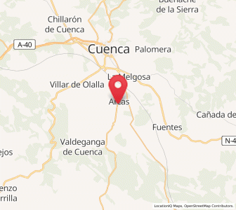 Map of Arcas, Castille-La Mancha
