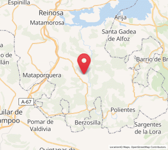 Map of Arcera, Cantabria