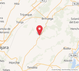 Map of Archilla, Castille-La Mancha