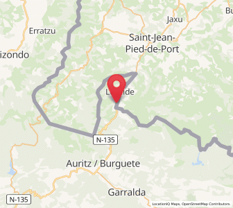 Map of Archurieta, Navarre