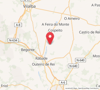 Map of Arcillá, Galicia