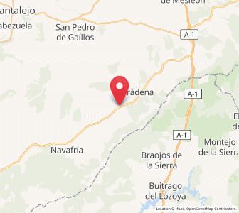 Map of Arcones, Castille and León