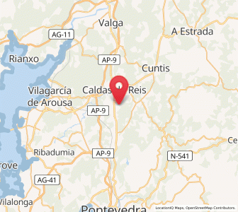 Map of Arcos da Condesa, Galicia