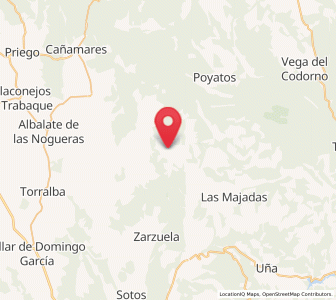 Map of Arcos de la Sierra, Castille-La Mancha