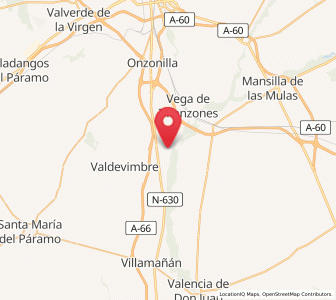 Map of Ardón, Castille and León