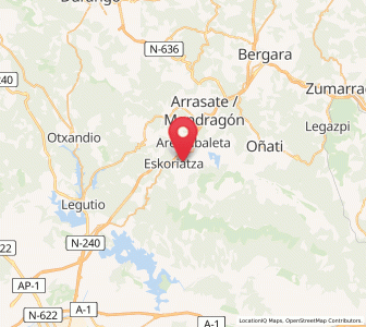 Map of Areitio, Basque Country