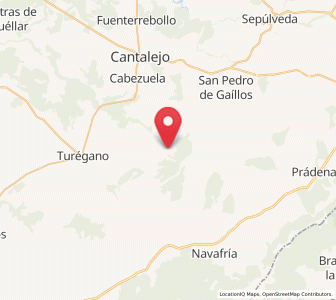 Map of Arevalillo de Cega, Castille and León