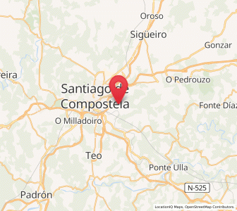 Map of Arines, Galicia