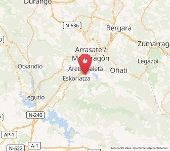 Map of Arkarazo, Basque Country