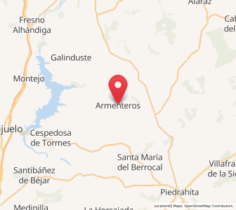 Map of Armenteros, Castille and León