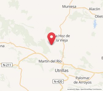 Map of Armillas, Aragon