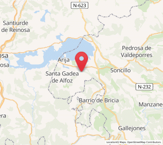 Map of Arnedo, Castille and León