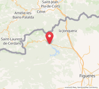 Map of Arnera, Catalonia