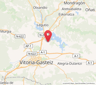 Map of Arroiabe, Basque Country