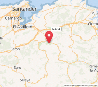 Map of Arronte, Cantabria