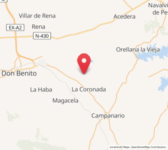 Map of Arroyo del Gato, Extremadura