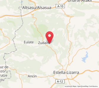 Map of Artaza, Navarre