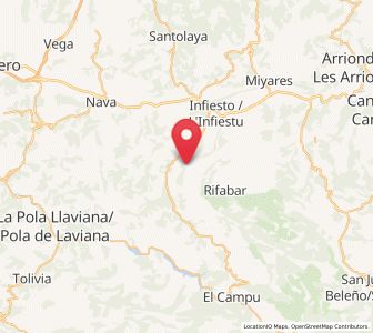 Map of Artedosa, Asturias