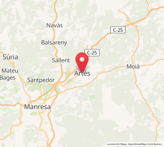Map of Artés, Catalonia
