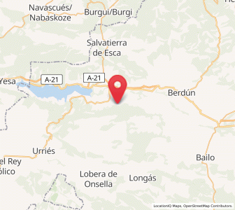 Map of Artieda, Aragon