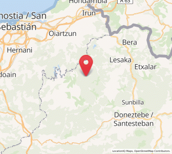 Map of Artikutza, Navarre