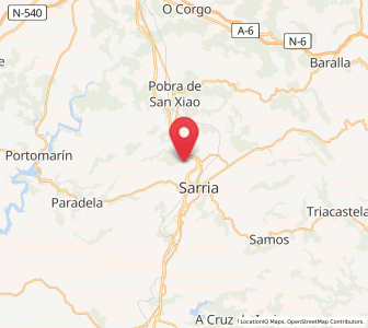 Map of Arxemil, Galicia