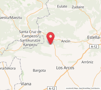 Map of Asarta, Navarre