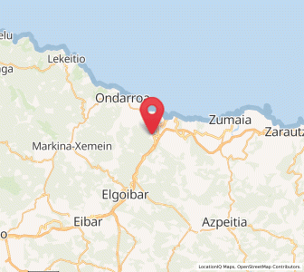 Map of Astigarribia, Basque Country