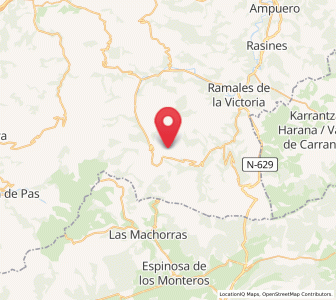 Map of Astrana, Cantabria