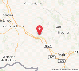Map of Atanes, Galicia