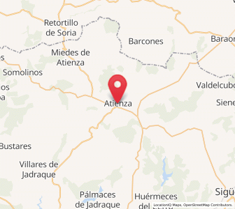 Map of Atienza, Castille-La Mancha
