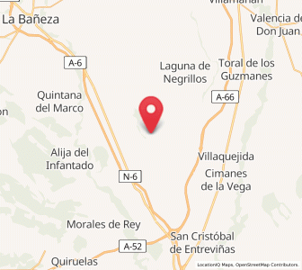 Map of Audanzas del Valle, Castille and León